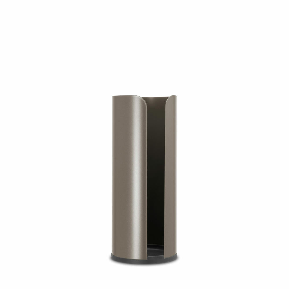 Brabantia Toilettenrollen-Spender ReNew, Stahl, Kunststoff, Platinum, für 3 Rollen, 280542