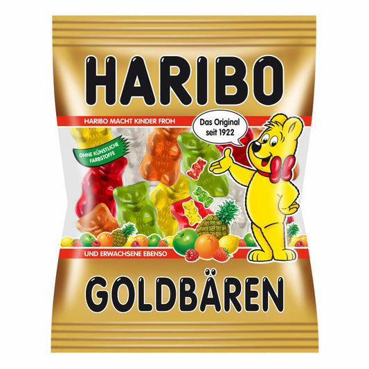 Haribo Goldbären Mini, Gummibärchen, Weingummi, Fruchtgummi, Im Beutel, Tüte, 250 g