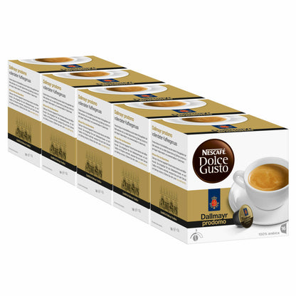 Nescafé Dolce Gusto Dallmayr prodomo, coffee, coffee capsule, pack of 5, 5 x 16 capsules