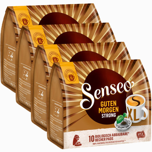 Senseo Kaffeepads Guten Morgen Strong XL, Stark & Intensiv, 40 Kaffee Pads