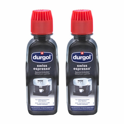 Durgol Swiss Espresso Spezial-Entkalker, Spezialentkalker, 2 Packungen, 4 x 125ml