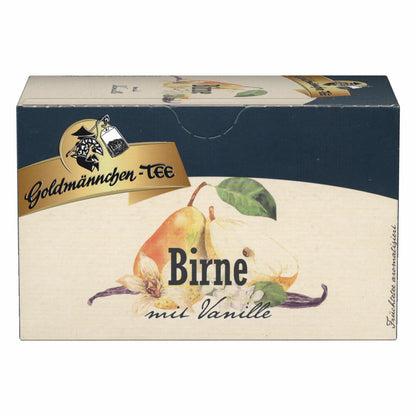 Goldmännchen Tea Gentle Pear with Vanilla, Fruit Tea, 20 individually sealed tea bags