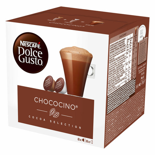 Nescafé Dolce Gusto Chococino Kakao, Kakaokapsel, Schokolade, 16 Kapseln (8 Portionen)