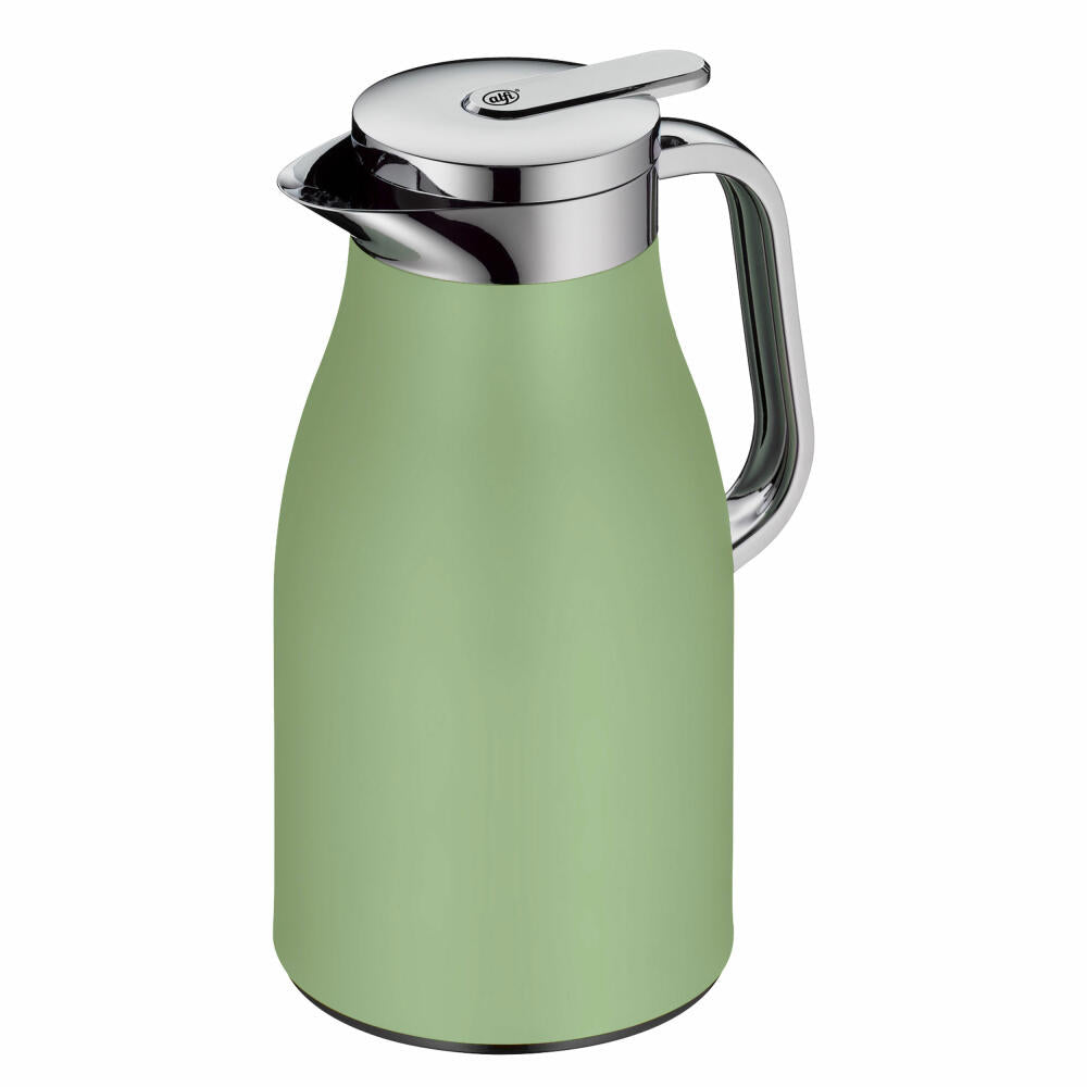 Alfi Skyline vacuum flask, thermos flask, stainless steel, Celadon Green Matt, 1 L, 1321351100