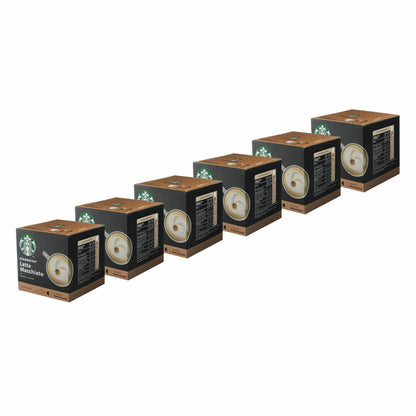 Nescafé Dolce Gusto Starbucks Latte Macchiato 6er Set, Kaffee, Milchkaffee, Kaffeekapseln, 6 x 12 Kapseln