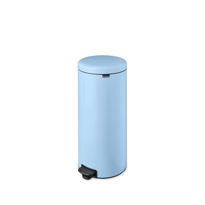 Brabantia NewIcon Treteimer, Mülleimer, Abfalleimer, Stahl, Dreamy Blue, 30 L, 202667