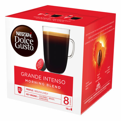 Nescafé DOLCE GUSTO Tassen Geschenkset, 3 Packungen mit Becher Grande Intenso Morning Blend, Kaffee, Kaffeekapsel, Kapseln