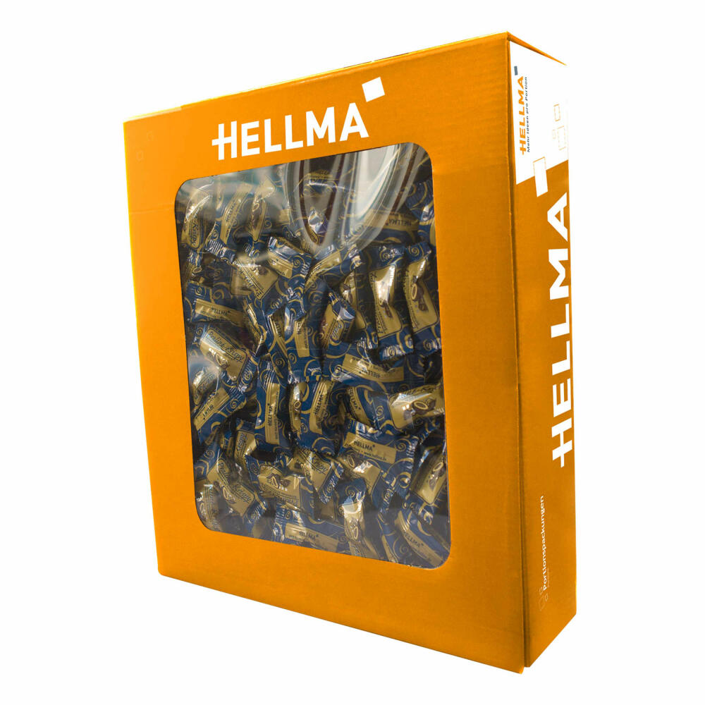 Hellma Praline-Krispy, Praline Schokolade, Gebäck Kugel, Kakaogebäck, für Gastro, Hotel, Büro, Kantine, 380 Stück á 1.53 g