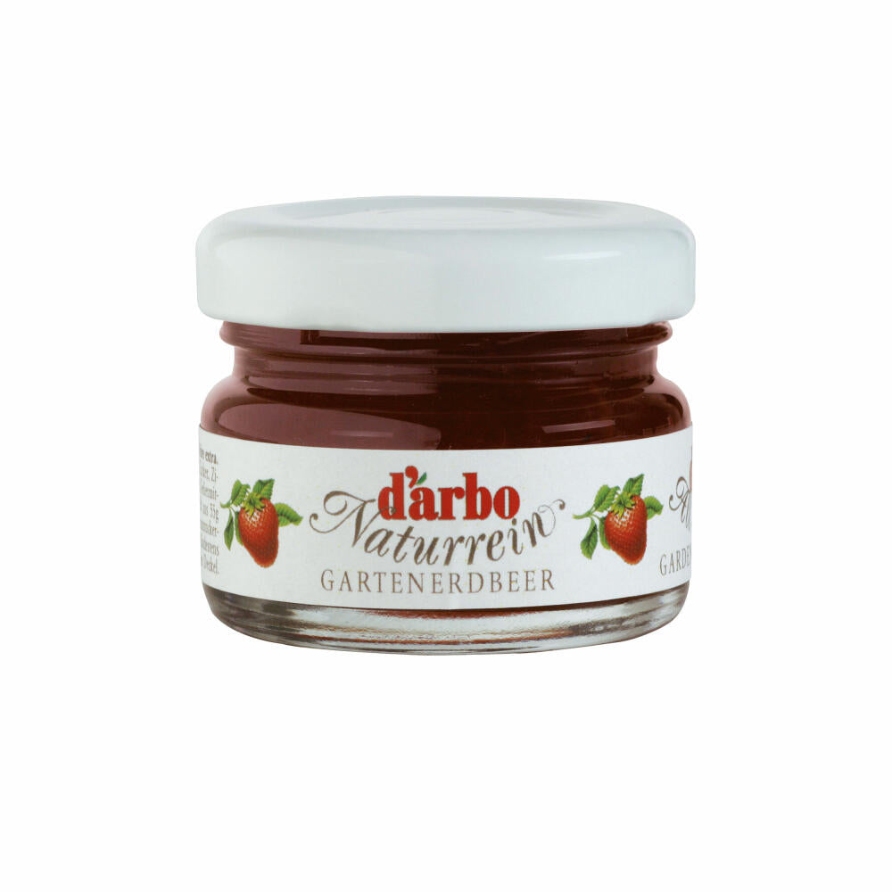 Darbo Sortiment im Miniglas, Brotaufstrich, Brot Aufstrich, Marmelade, für Gastro, Hotel, Büro, Kantine, 60 Stück á 28 g