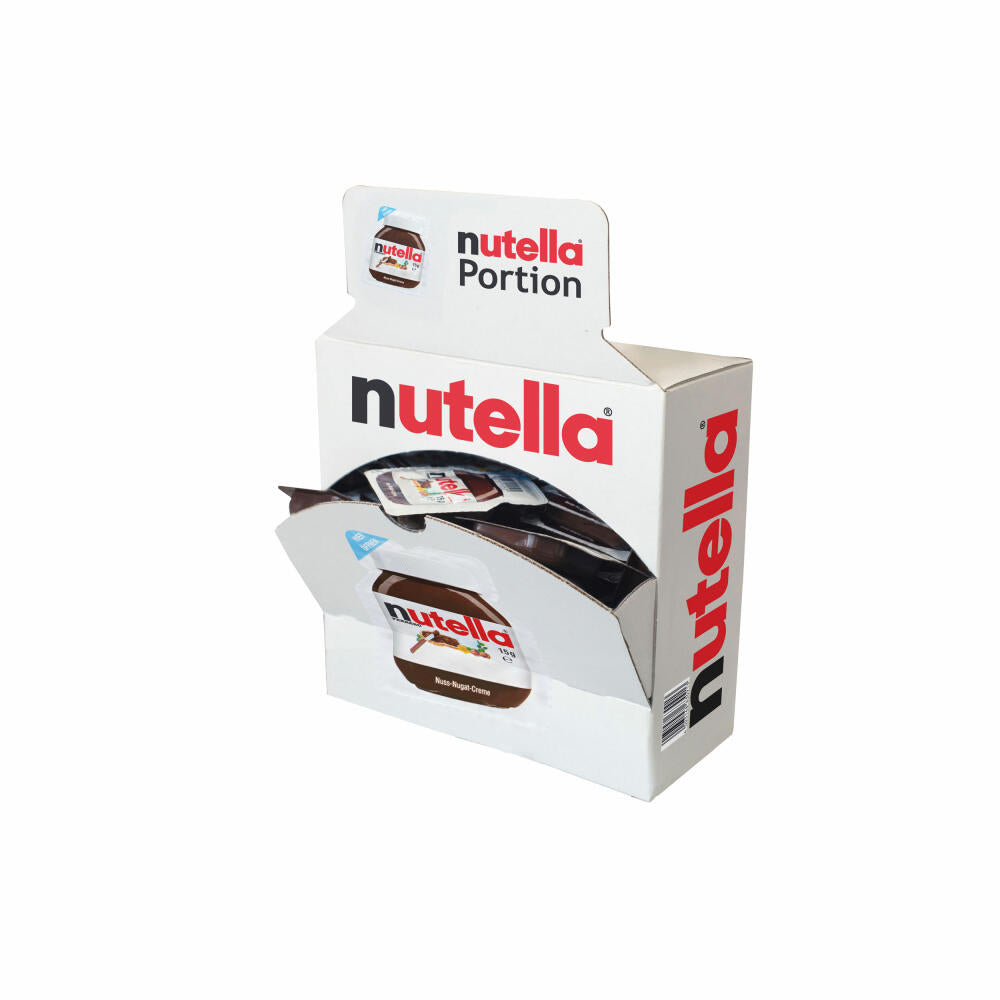 Ferrero Nutella Thekendisplay, Brotaufstrich, Brot Aufstrich, Schokolade, Schokoladenaufstrich, für Gastro, Hotel, Büro, Kantine, 40 Stück á 15 g