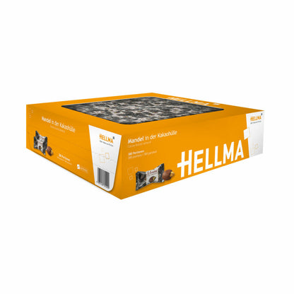 Hellma Almond in Cocoa Shell, Chocolate, Pastry Ball, Cocoa Biscuits, for Gastronomy, Hotel, Office, Canteen, 380 Pieces á 2.40 g