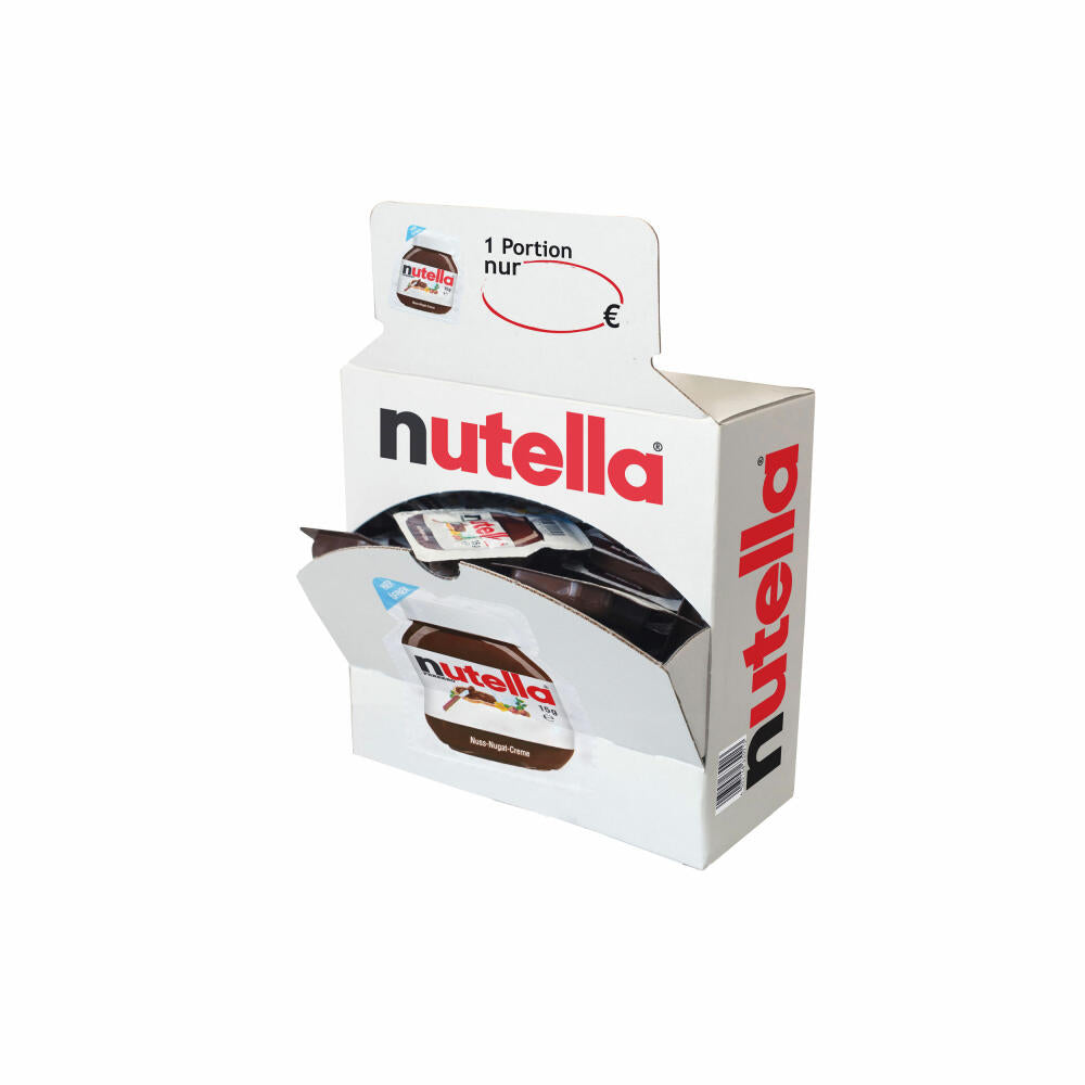 Ferrero Nutella Thekendisplay, Brotaufstrich, Brot Aufstrich, Schokolade, Schokoladenaufstrich, für Gastro, Hotel, Büro, Kantine, 40 Stück á 15 g