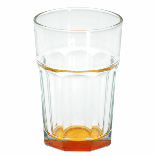 Latte Macchiato Glas, Kaffeeglas, Kaffeetasse, Cappuccino, Tasse, Orange, 300 ml