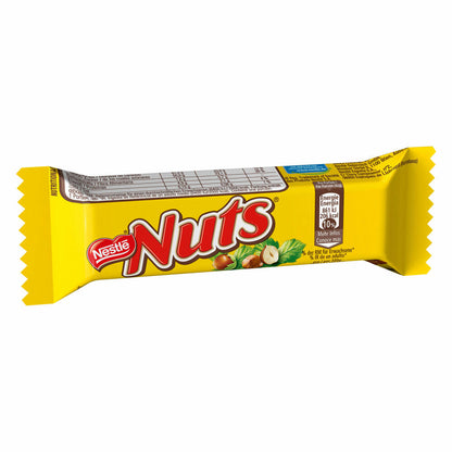 Nestlé Nuts Schokoriegel, Schokoladen Riegel, Schokolade, Haselnuss Füllung, 24 Riegel