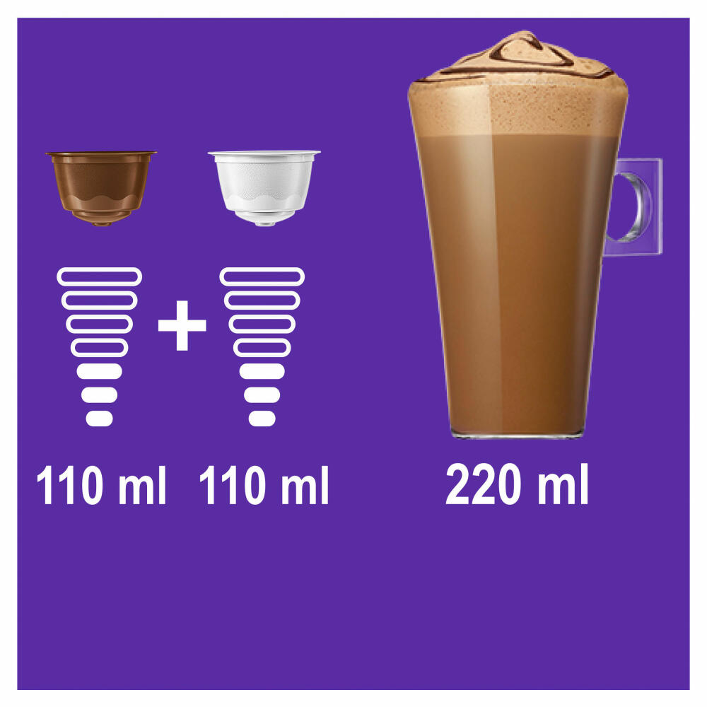 Nescafé Dolce Gusto Mocha, Kakaogetränk, Kaffeekapsel, 8 Portionen / 16 Kapseln