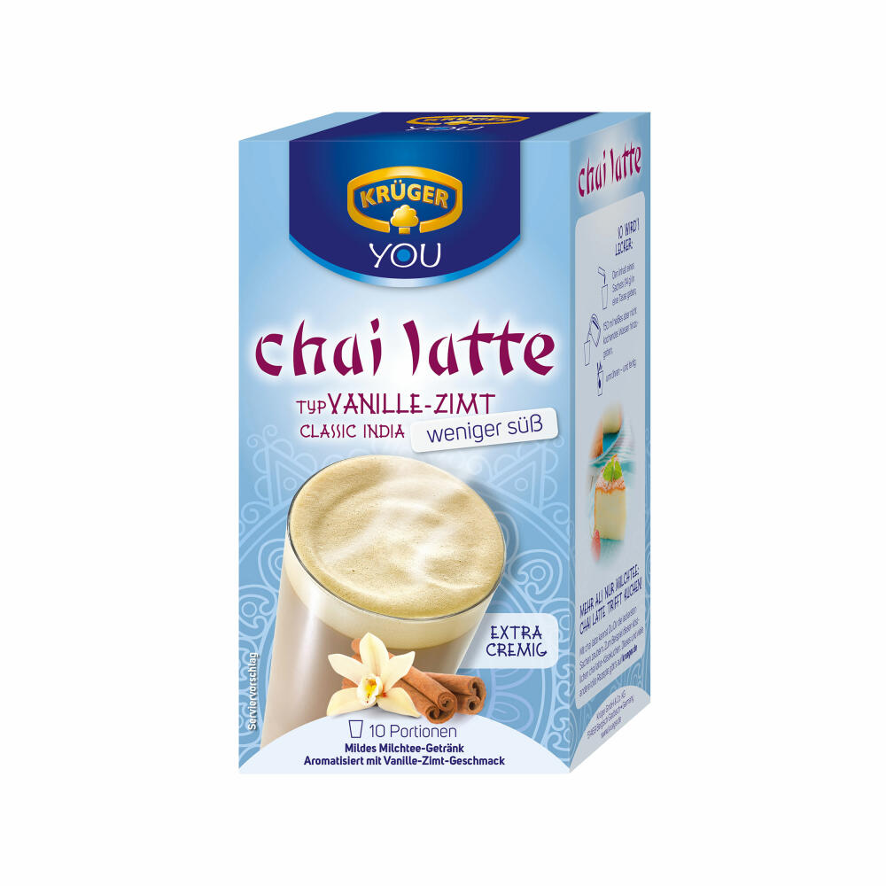 Krüger Chai Latte Classics Schoko Set, mildes Milchtee Getränk, drei verschieden Sorten