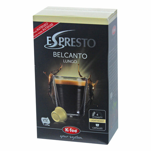 K-Fee Espresto Belcanto Lungo, Espresso, Coffee, Roasted Coffee, 16 Capsules