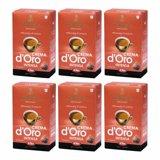 K-Fee Dallmayr Crema dOro Intensa, Coffee, Lungo, Roasted Coffee, Arabica Coffee, Coffee Capsules, 96 Capsules, 700807