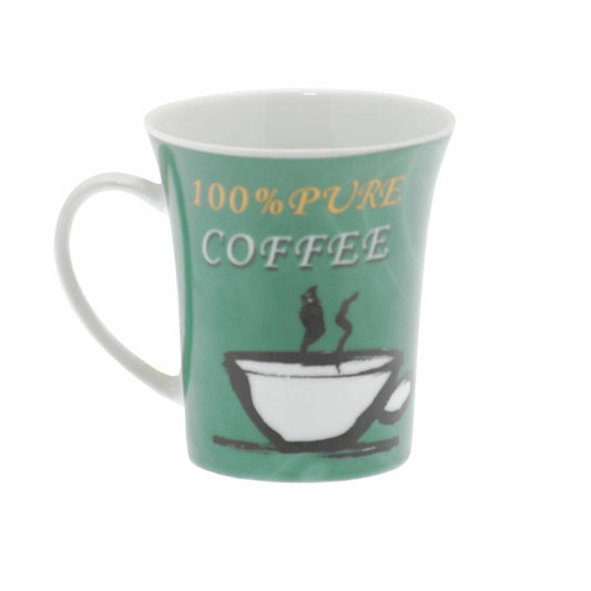 Coffee Mug 100% Pure Coffee Coffee Mug Coffee Cup Porcelain Green 250 ml