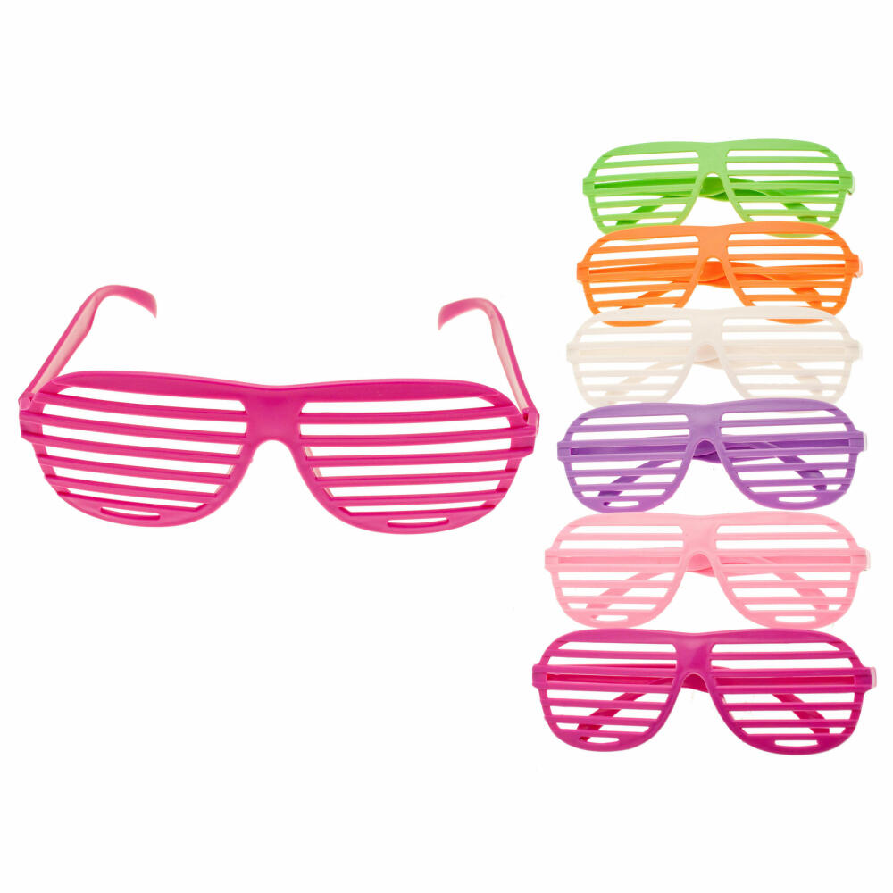 Party Glasses Party Glasses Atzen Glasses Shutter Shades Costume Mesh Glasses 15.5 cm