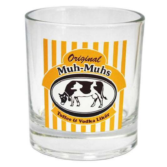 Original Muh-Muhs Toffee & Vodka Likör Glas, klar, Becherglas, 200 ml