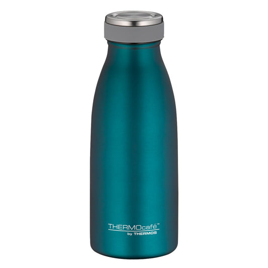 Thermos TC Bottle insulated drinking bottle, insulated bottle, drinking bottle, thermos flask, stainless steel, teal matt, 350 ml, 4067.255.035