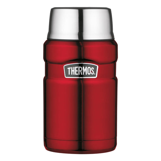 Thermos food container Stainless King, snack container, snack container, matt stainless steel, cranberry, 710 ml, 4001248071