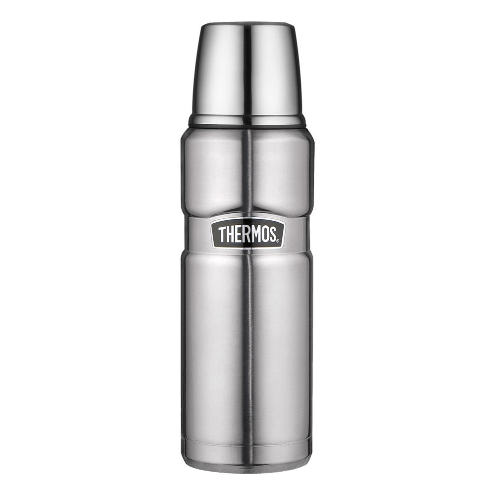 Thermos Isolierflasche Stainless King, Isolier Kaffee Flasche, Thermosflasche, Edelstahl mattiert, Steel, 470 ml, 4003205047